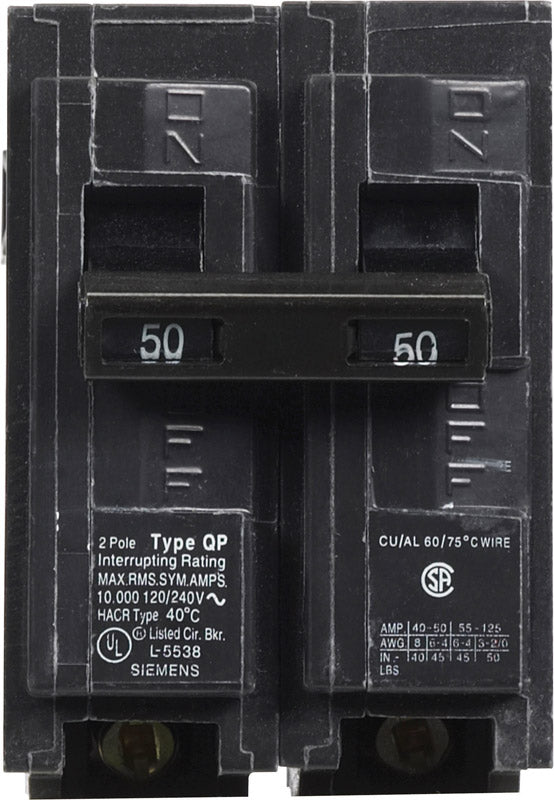 Brkr Siemens 2P 50A 2 (Pack Of 1)