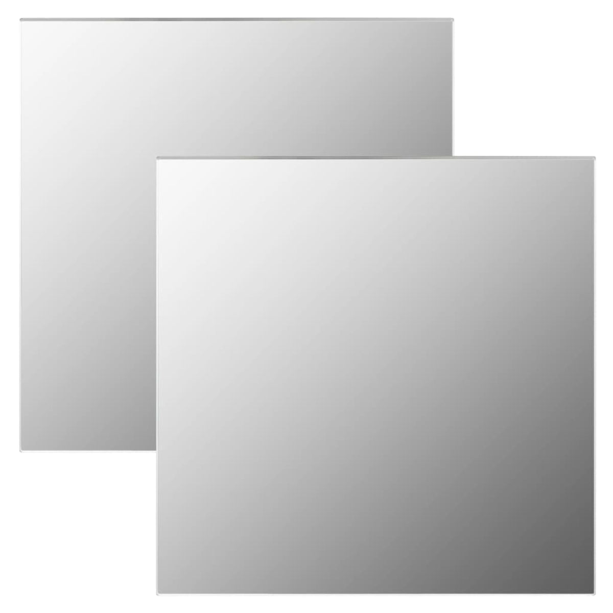 Vidaxl Wall Mirrors 2 Pcs 19.7'X19.7' Square Glass
