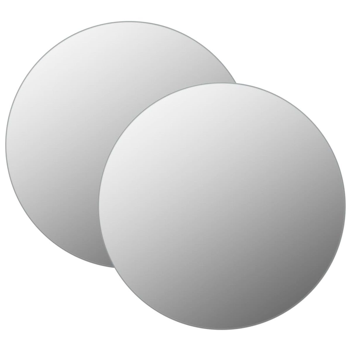 Vidaxl Wall Mirrors 2 Pcs 23.6' Round Glass