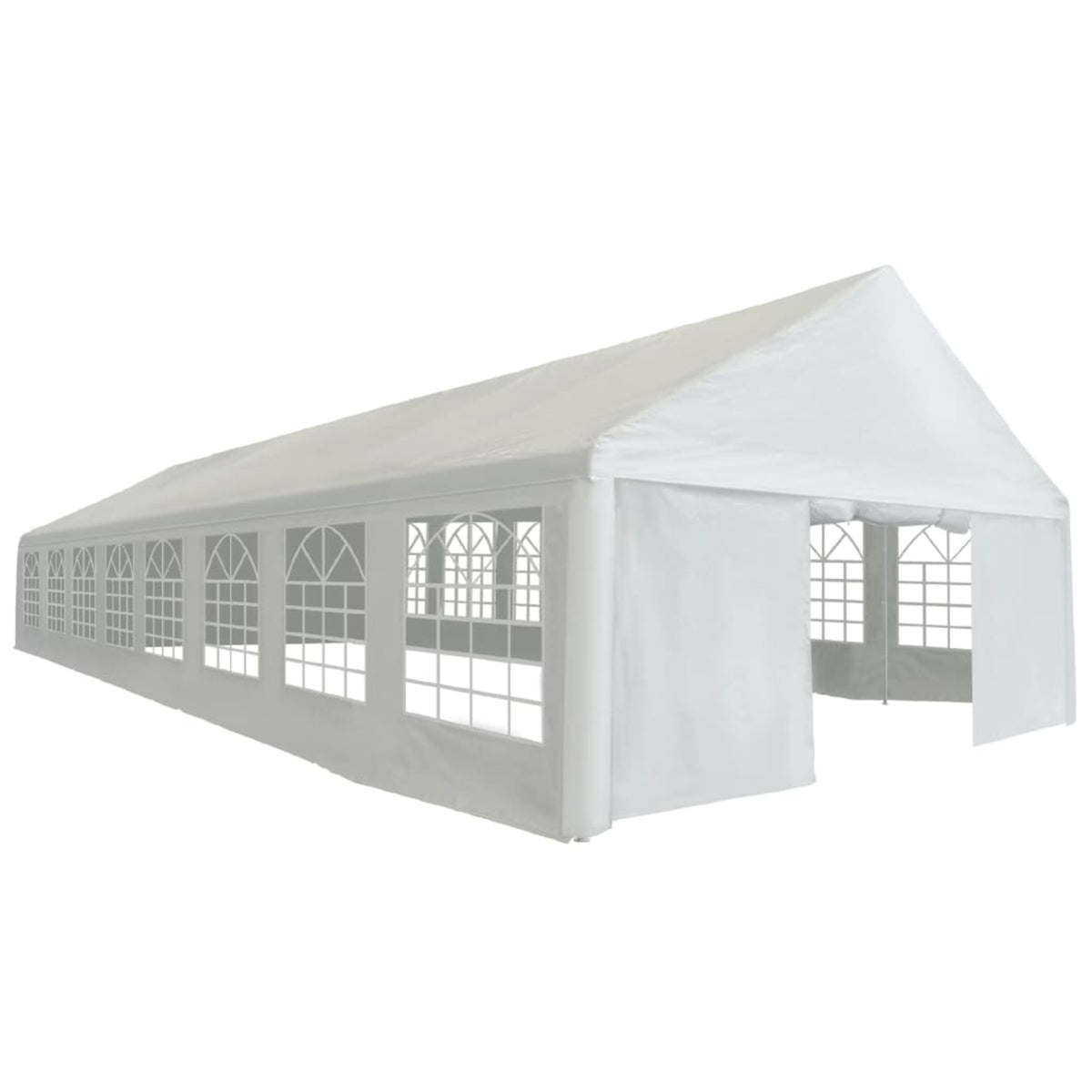 Vidaxl Party Tent Pe 19.7'X52.5' White