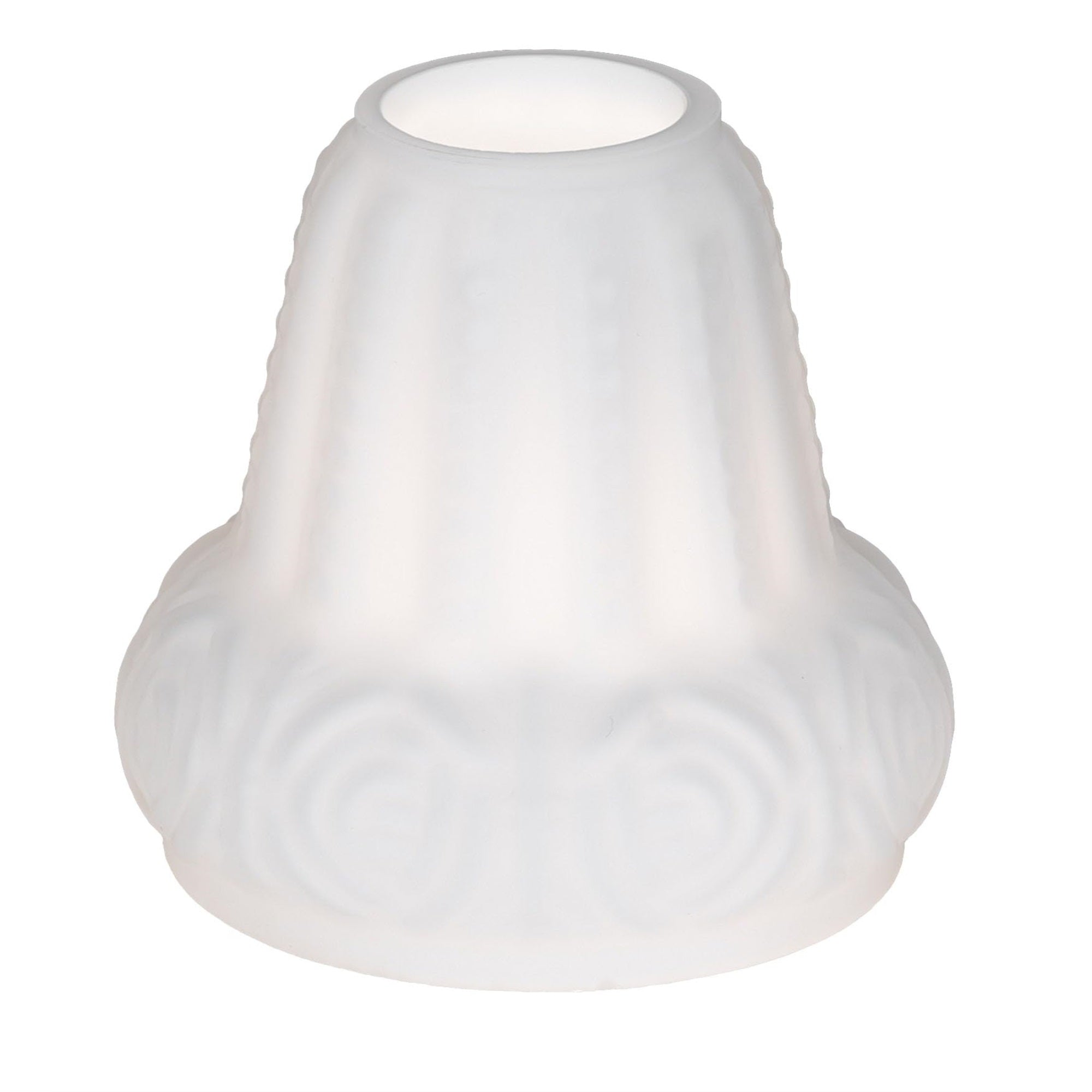 5' Wide White Puffy Rose Shade