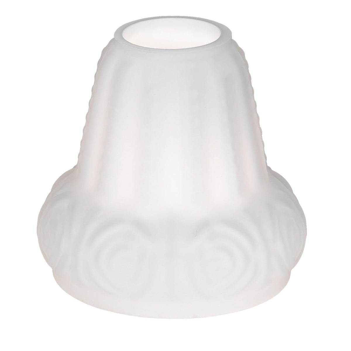 5' Wide White Puffy Rose Shade