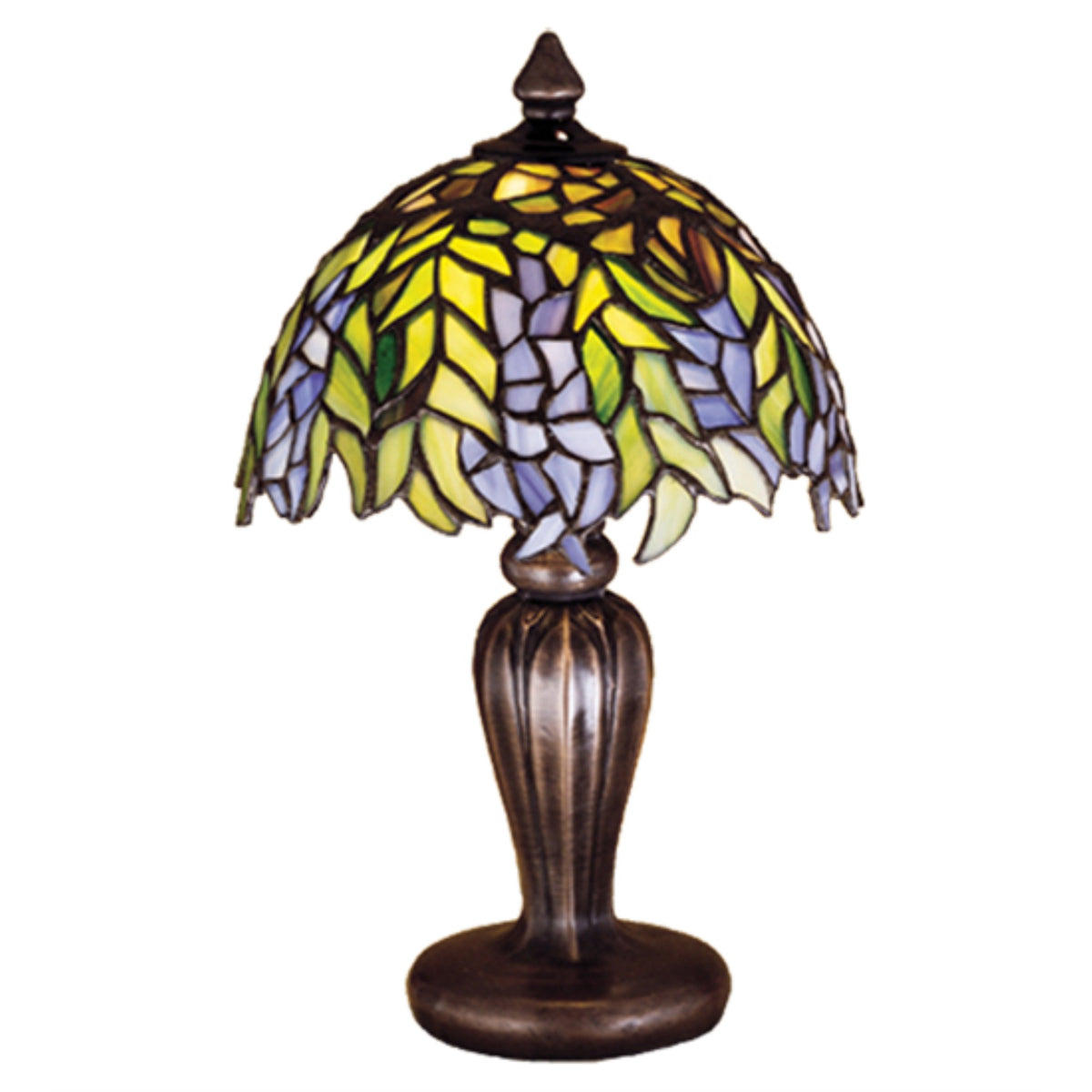 13'H Tiffany Honey Locust Mini Lamp
