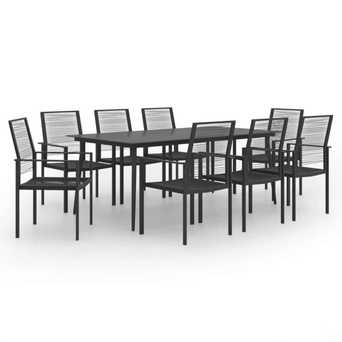 Vidaxl 9 Piece Patio Dining Set