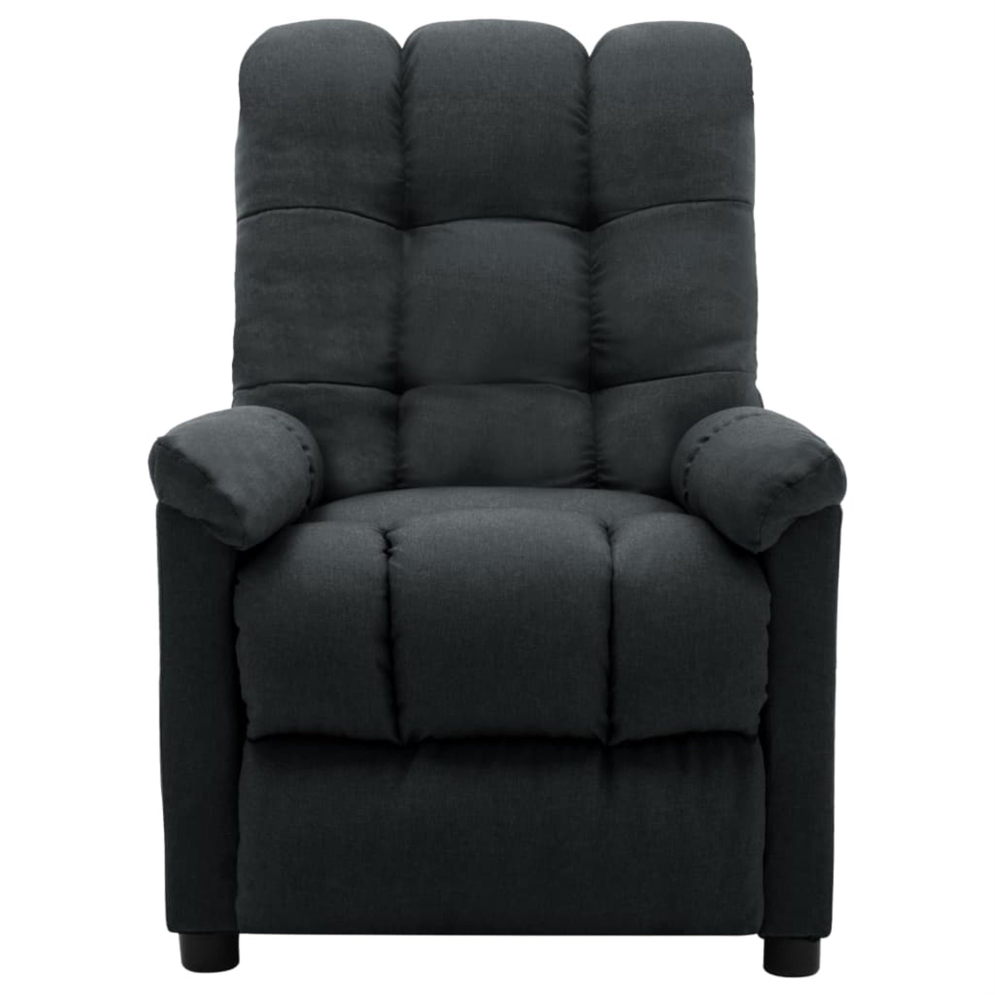 Vidaxl Electric Recliner Dark Gray Fabric