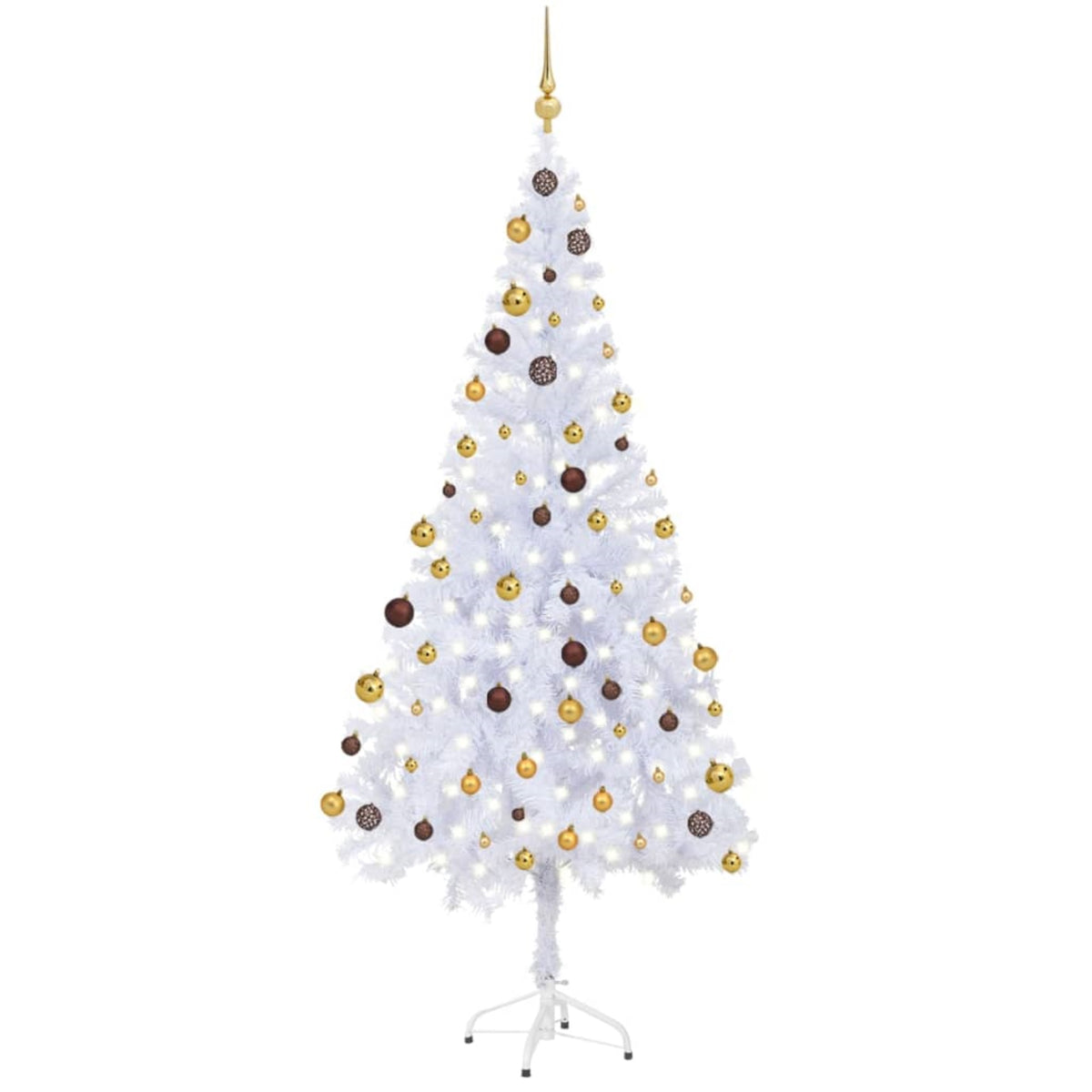 Vidaxl Artificial Christmas Tree With Leds&Ball Set 70.9' 620 Branches