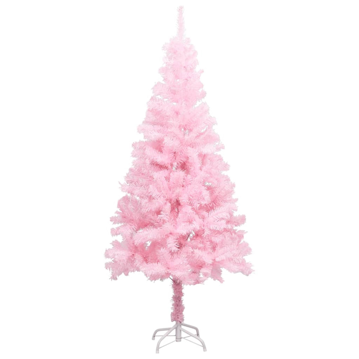 Vidaxl Artificial Christmas Tree With Leds&Ball Set Pink 47.2' Pvc (329177+330097)