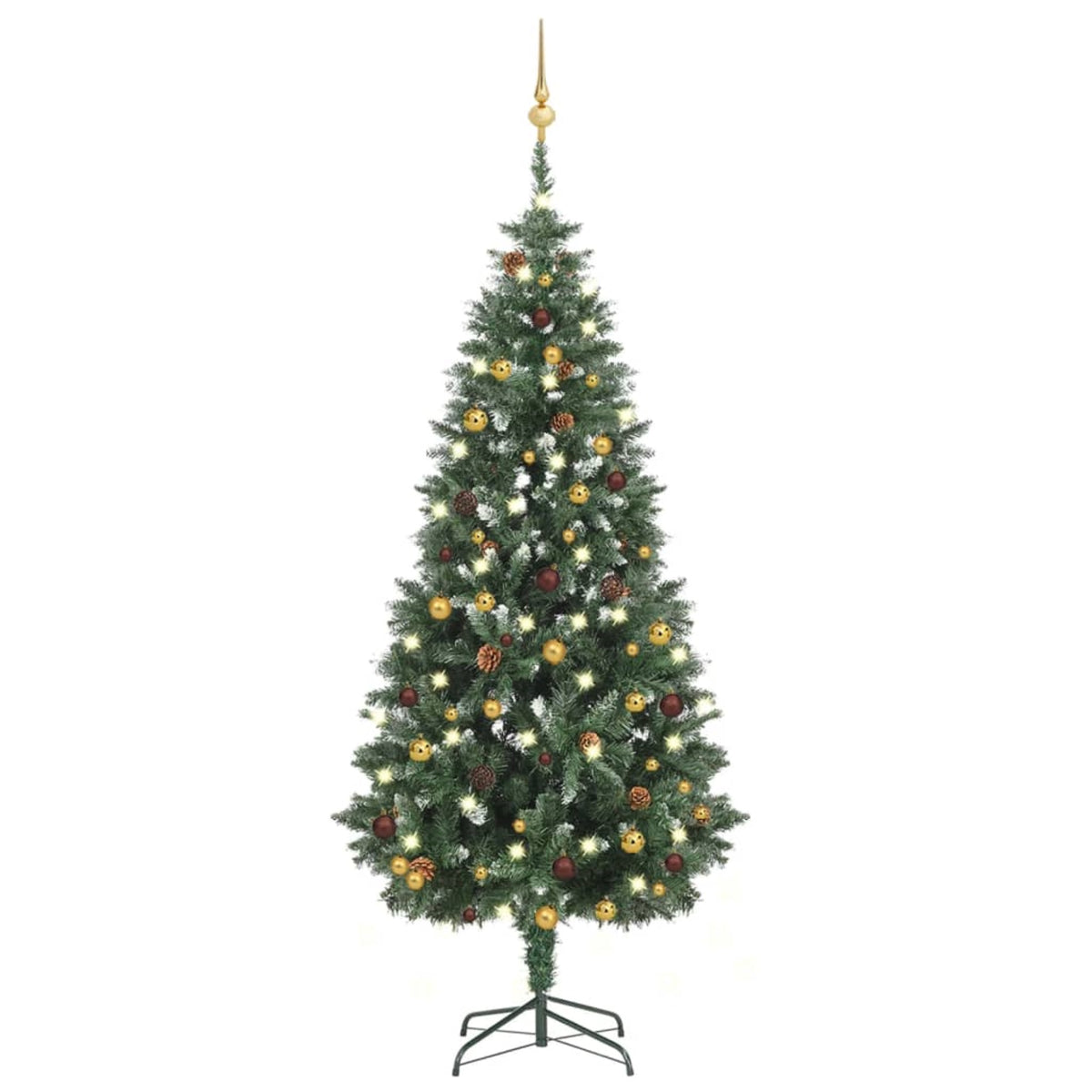 Vidaxl Artificial Christmas Tree With Leds&Ball Set 70.9'