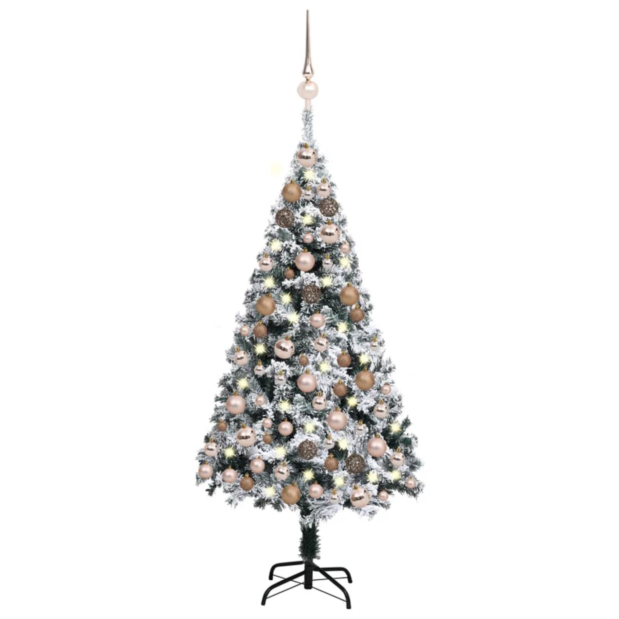 Vidaxl Artificial Christmas Tree With Leds&Ball Set Leds Green 47.2'