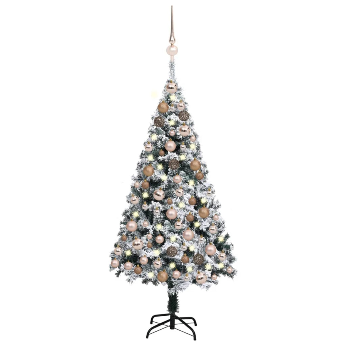 Vidaxl Artificial Christmas Tree With Leds&Ball Set Leds Green 47.2'