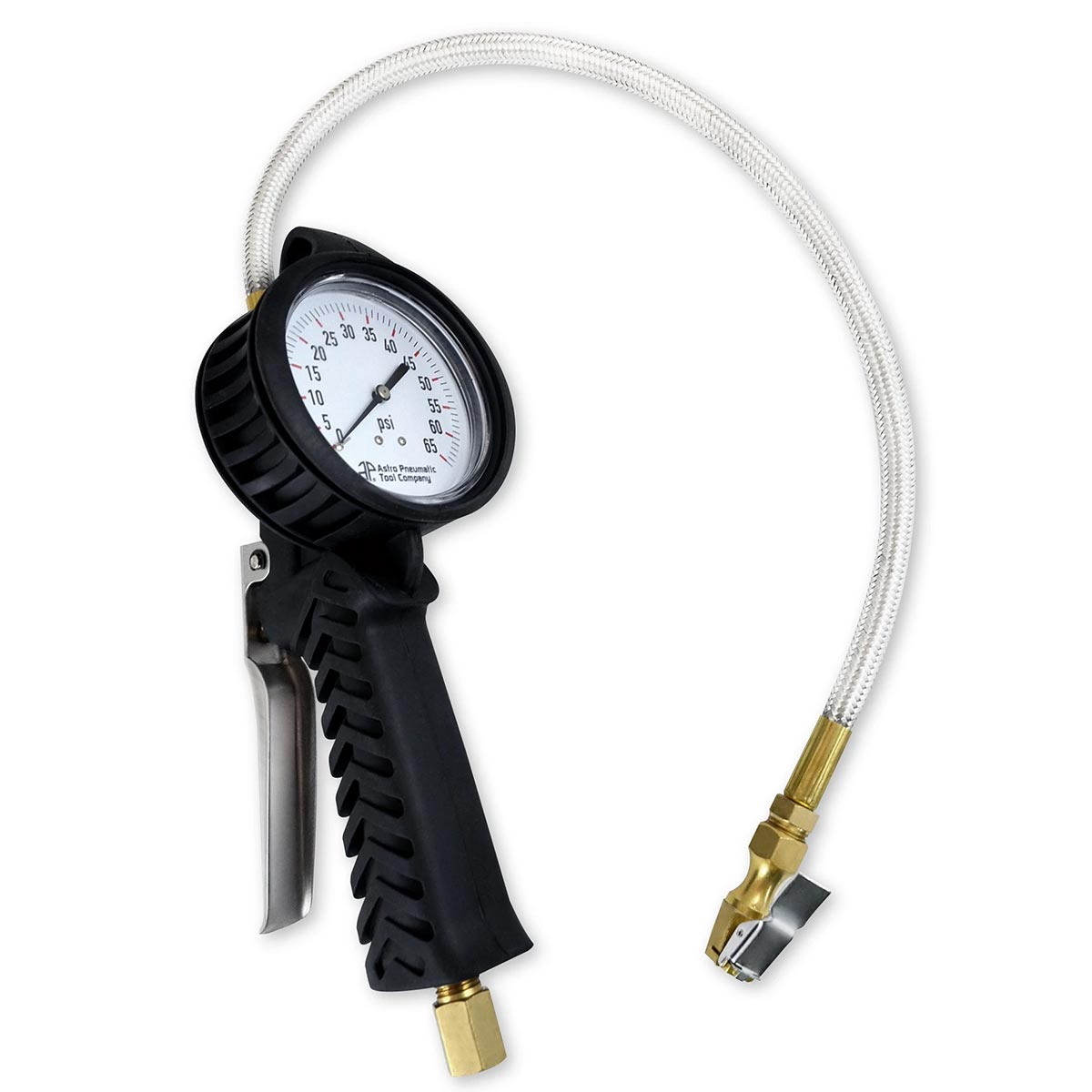 Astro 3082 Tpms Dial Tire Inflator With Stainless Hose 065 Psi