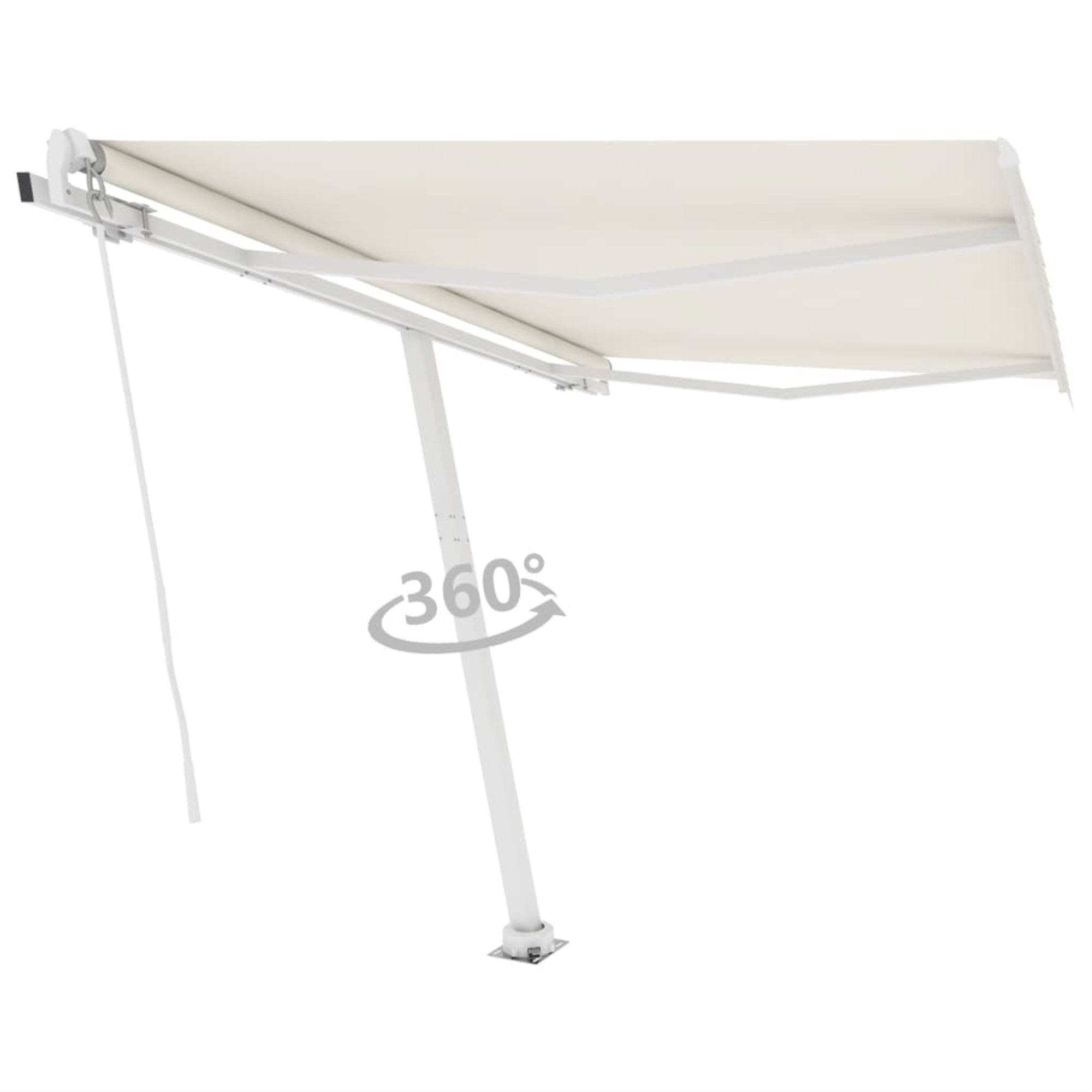 Vidaxl Freestanding Automatic Awning 118.1'X98.4' Cream