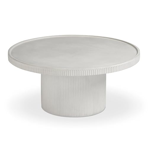 Darcy 36 Concrete Indoor/Outdoor Round Coffee Table