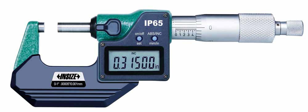 3101-25E Electronic Outside Micrometer, Ip65, 0-1'/0-25Mm
