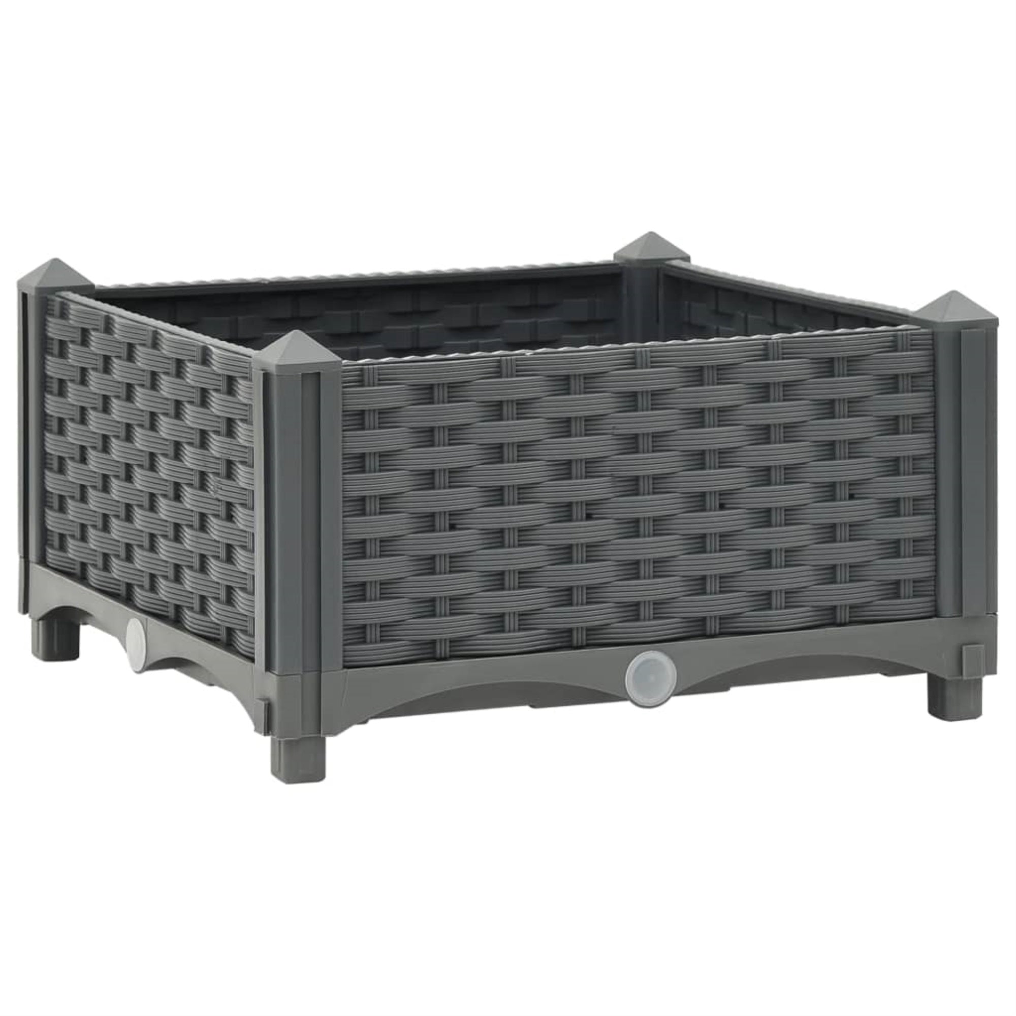 Vidaxl Raised Bed 15.7'X15.7'X9.1' Polypropylene