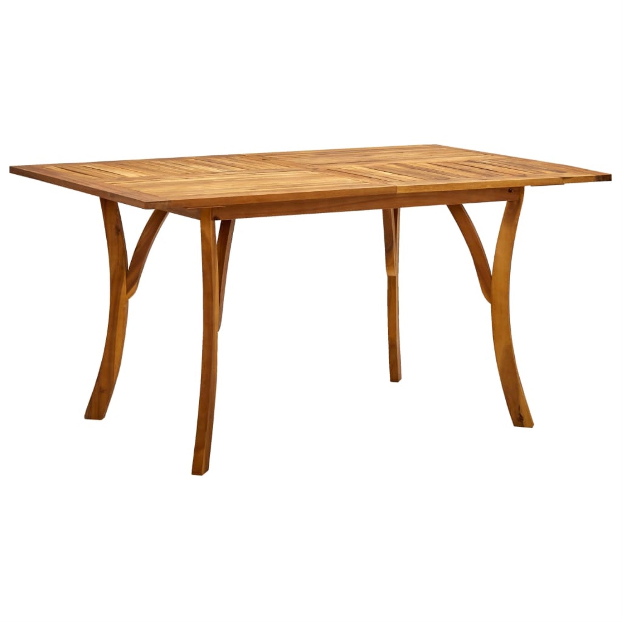 Vidaxl Garden Table 59.1'X35.4'X29.5' Solid Acacia Wood