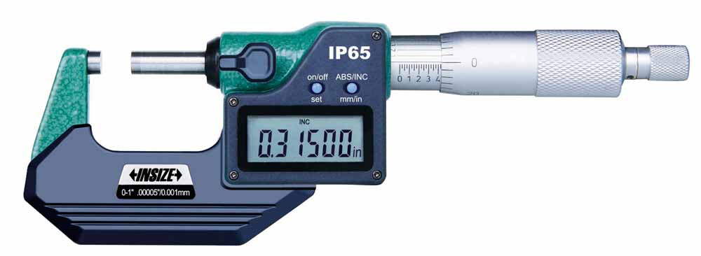 3108-1 Electronic Outside Micrometer, Ip65, 0-1'/0-25Mm