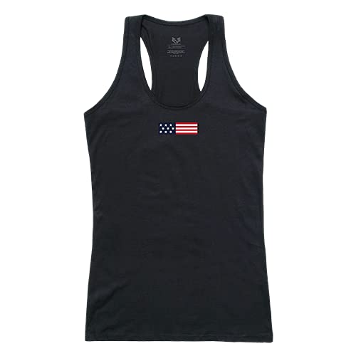 Graphic Tank, US Flag 1, Black, 2X