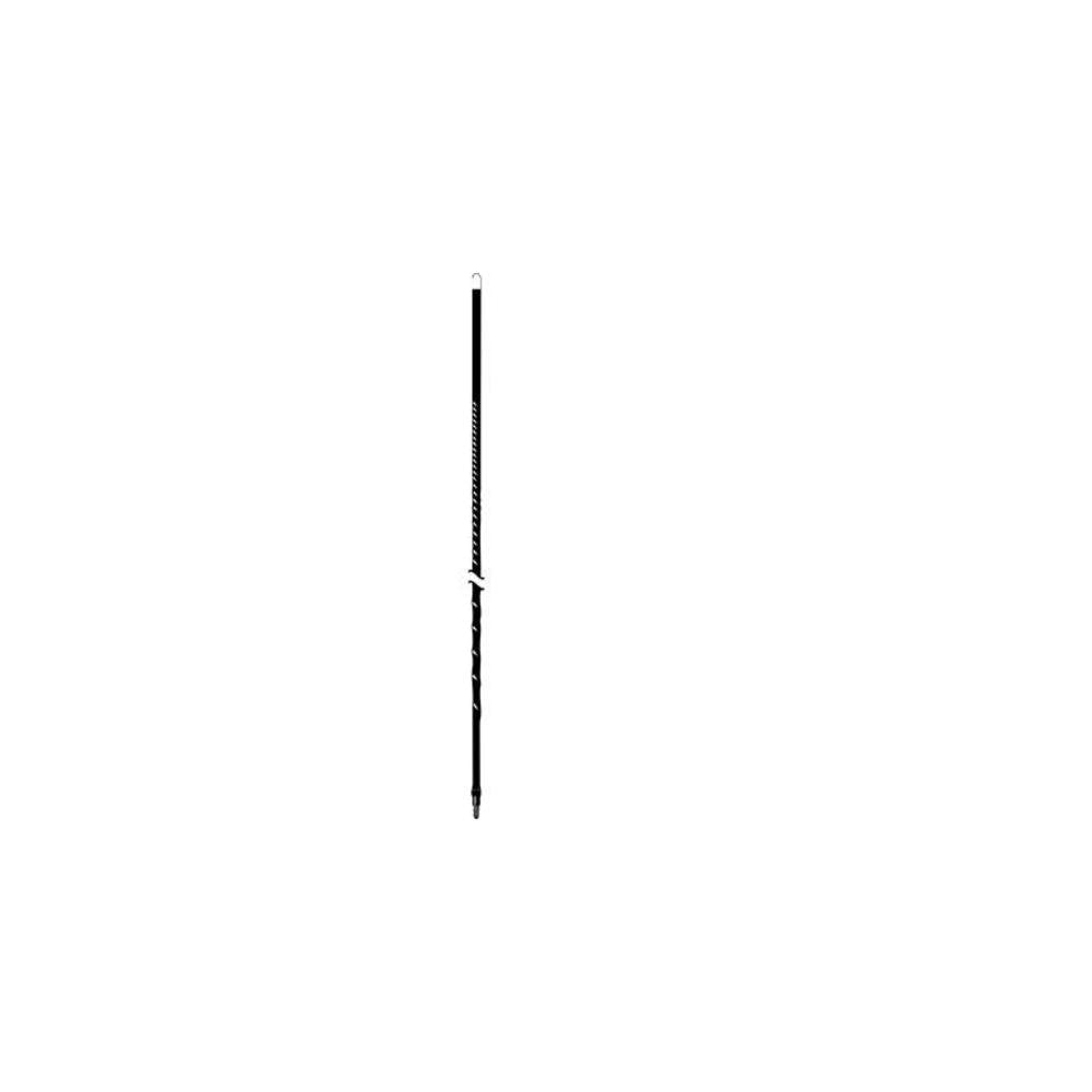ACCESSORIES UNLIMITED - 3 FOOT BLACK FIBERGLASS CB ANTENNA WITH 3/8 X 24” THREADS
