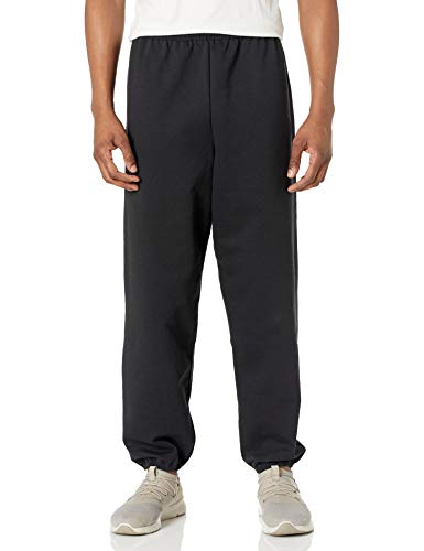 Hanes Mens Ecosmart Non-Pocket Sweatpant, Black, Small
