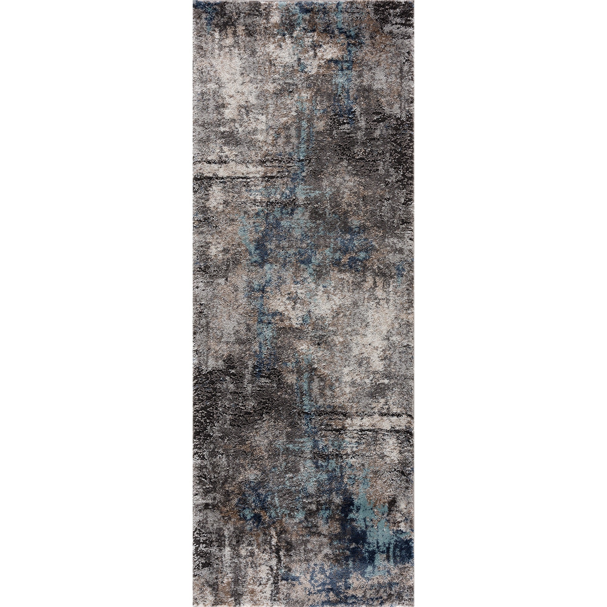 United Weavers Portsmouth Modern Fusion Blue Runner Rug 2'7″ x 7'2″