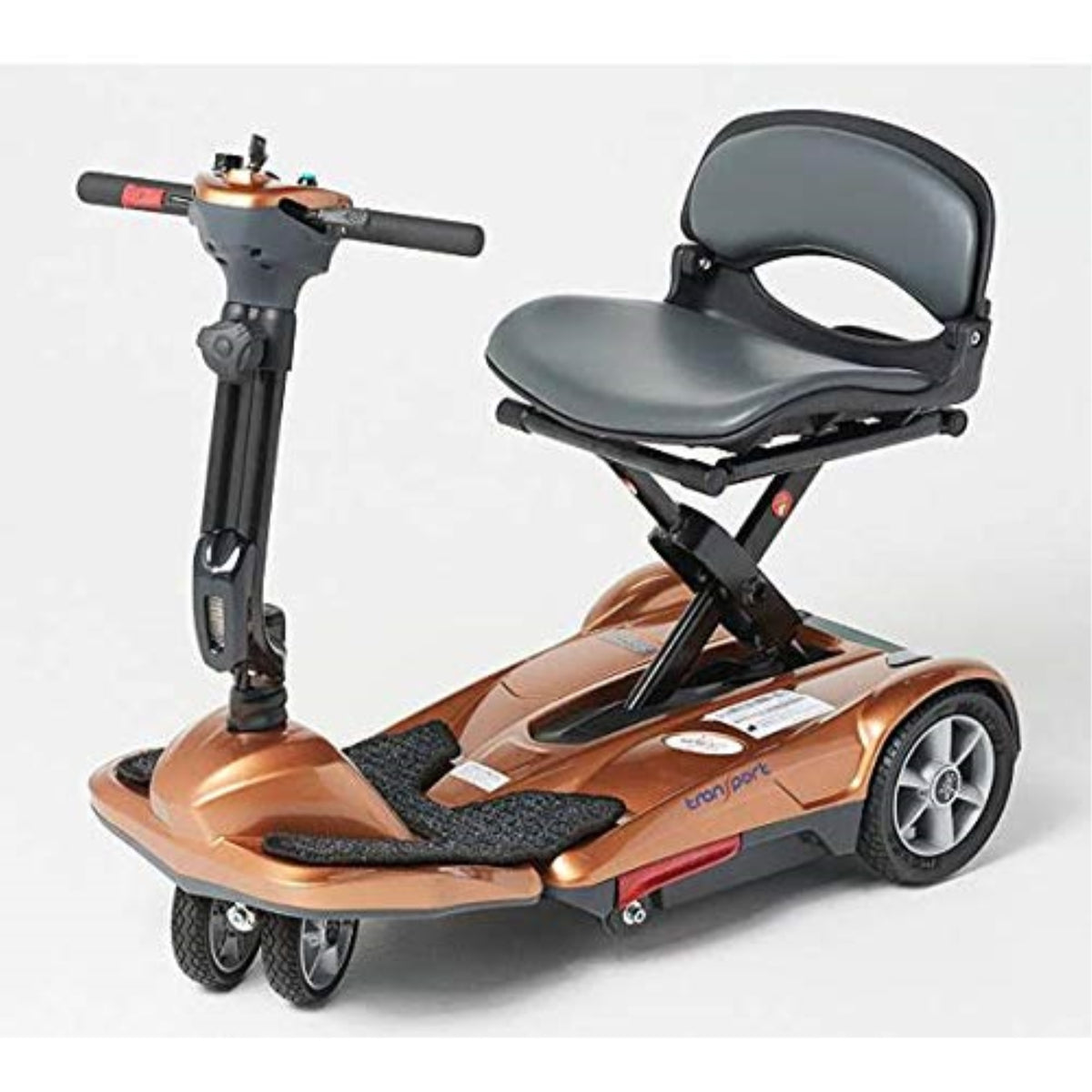 Ev Rider Transport Move S21M Manual Folding Mobility Scooter - Lithium Battery Airline Friendly- Lightweight 42 Lbs. Total (Copper)