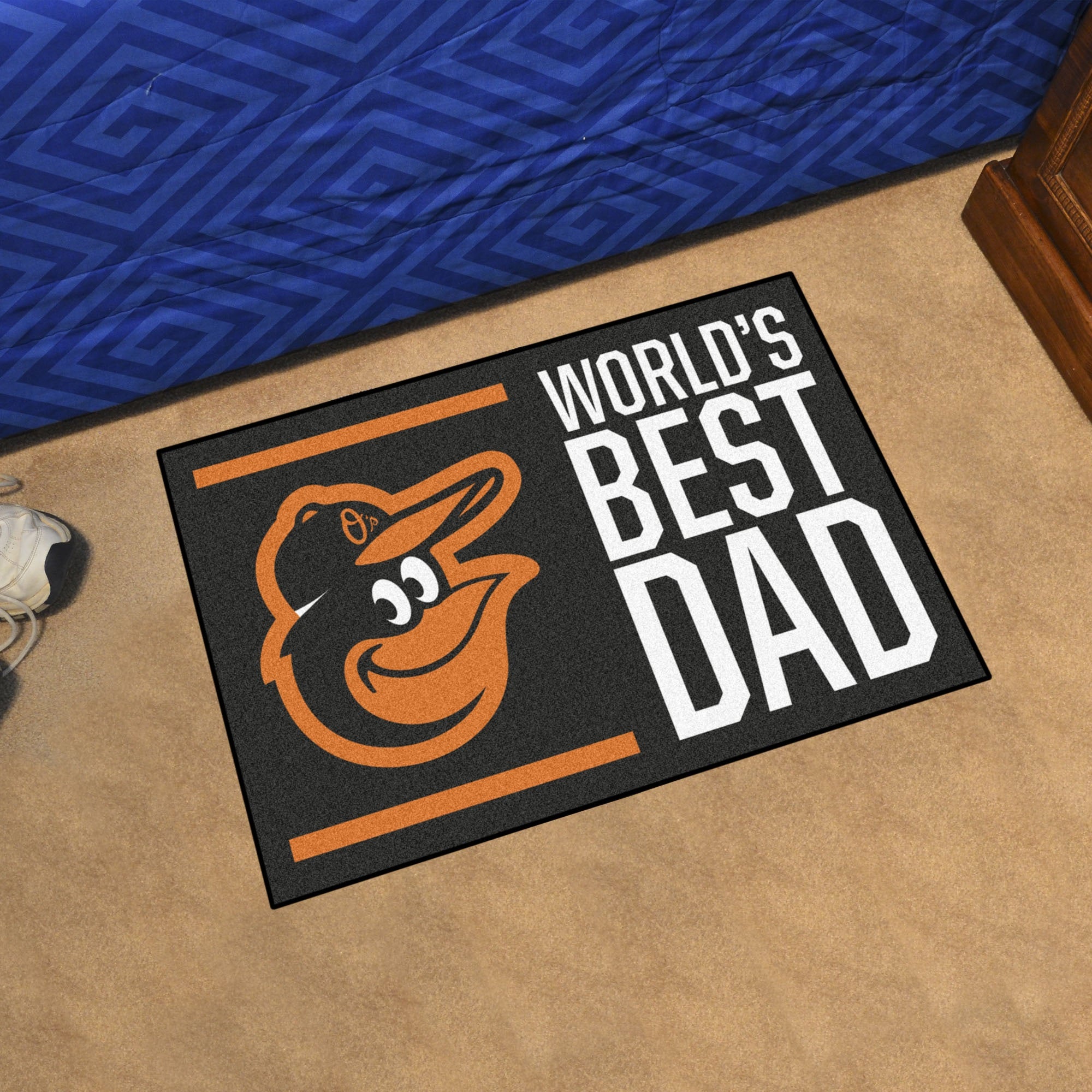 Baltimore Orioles Starter Mat Accent Rug - 19In. X 30In. World'S Best Dad Starter Mat