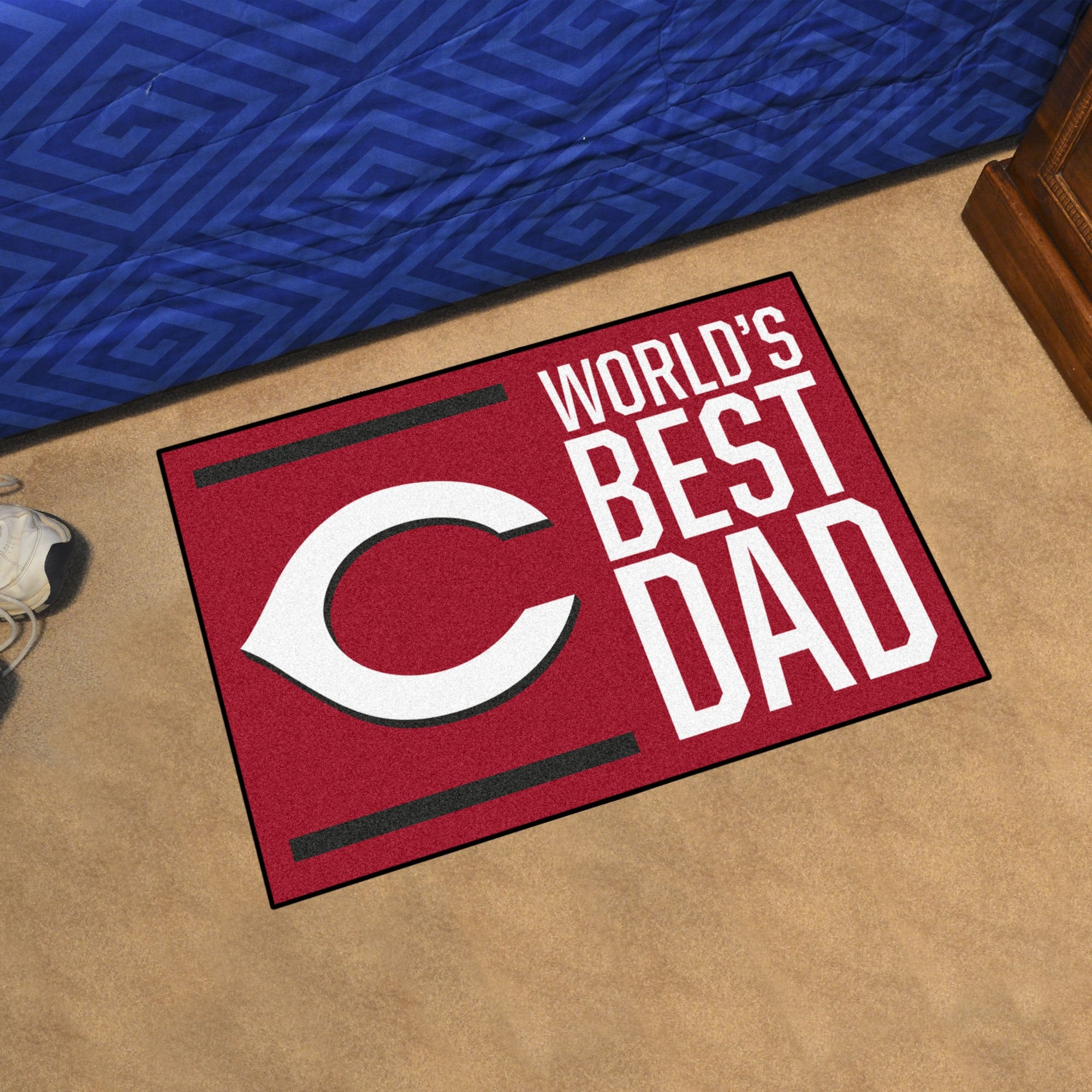 Cincinnati Reds Starter Mat Accent Rug - 19In. X 30In. World'S Best Dad Starter Mat