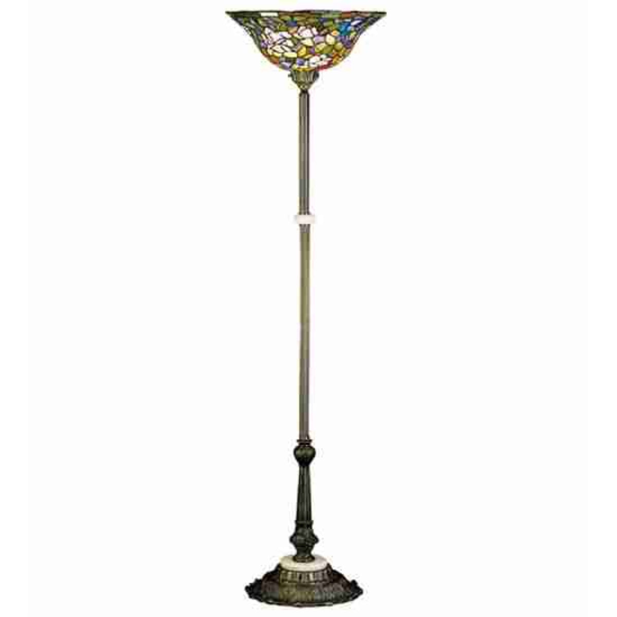 68'H Tiffany Rosebush Torchiere
