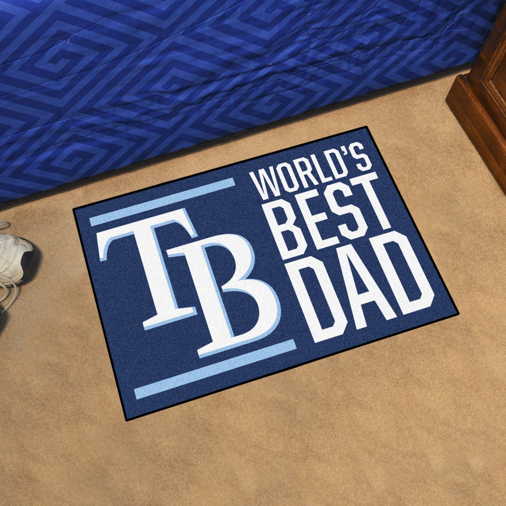 Tampa Bay Rays Starter Mat Accent Rug - 19In. X 30In. World'S Best Dad Starter Mat