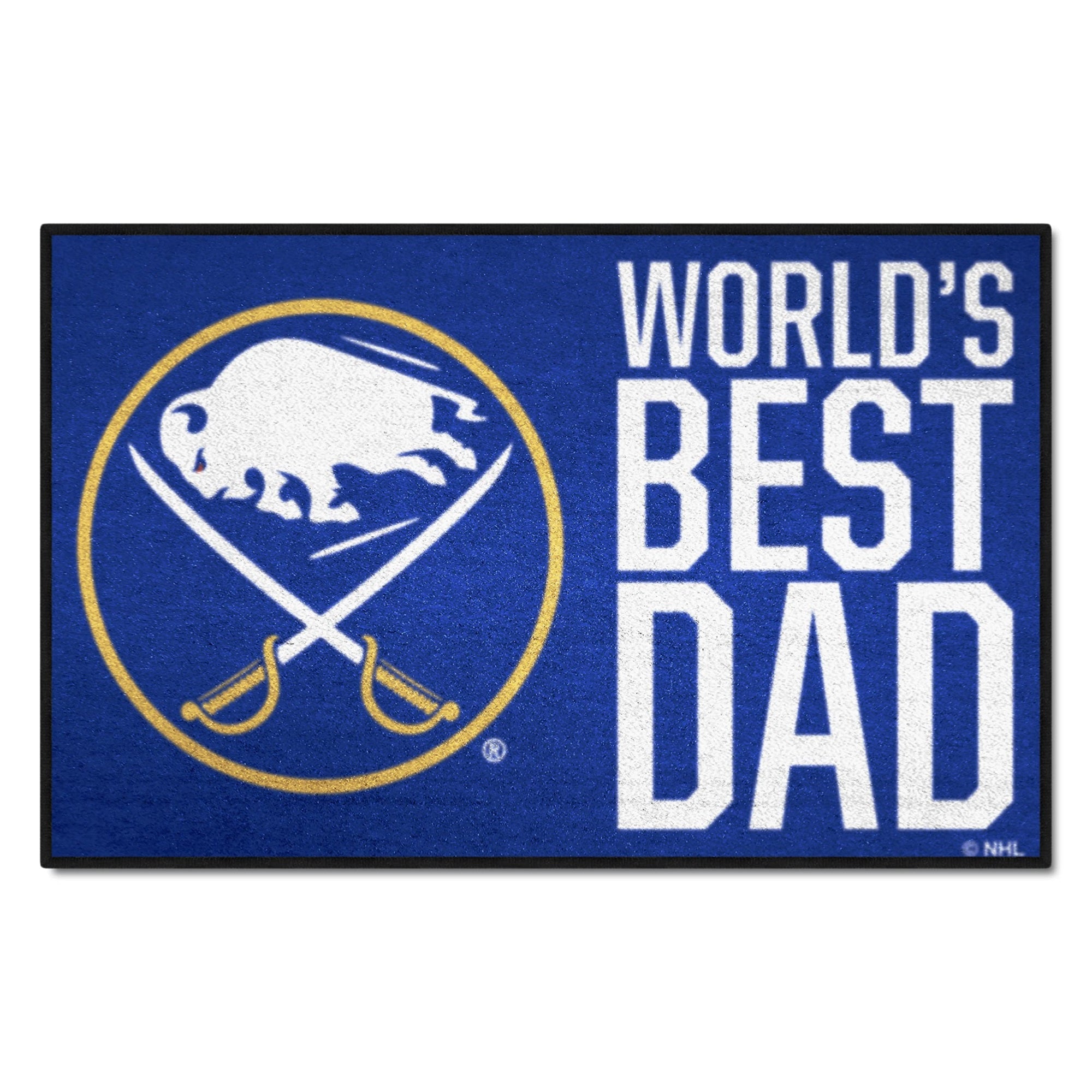 Buffalo Sabres Starter Mat Accent Rug - 19In. X 30In. World'S Best Dad Starter Mat