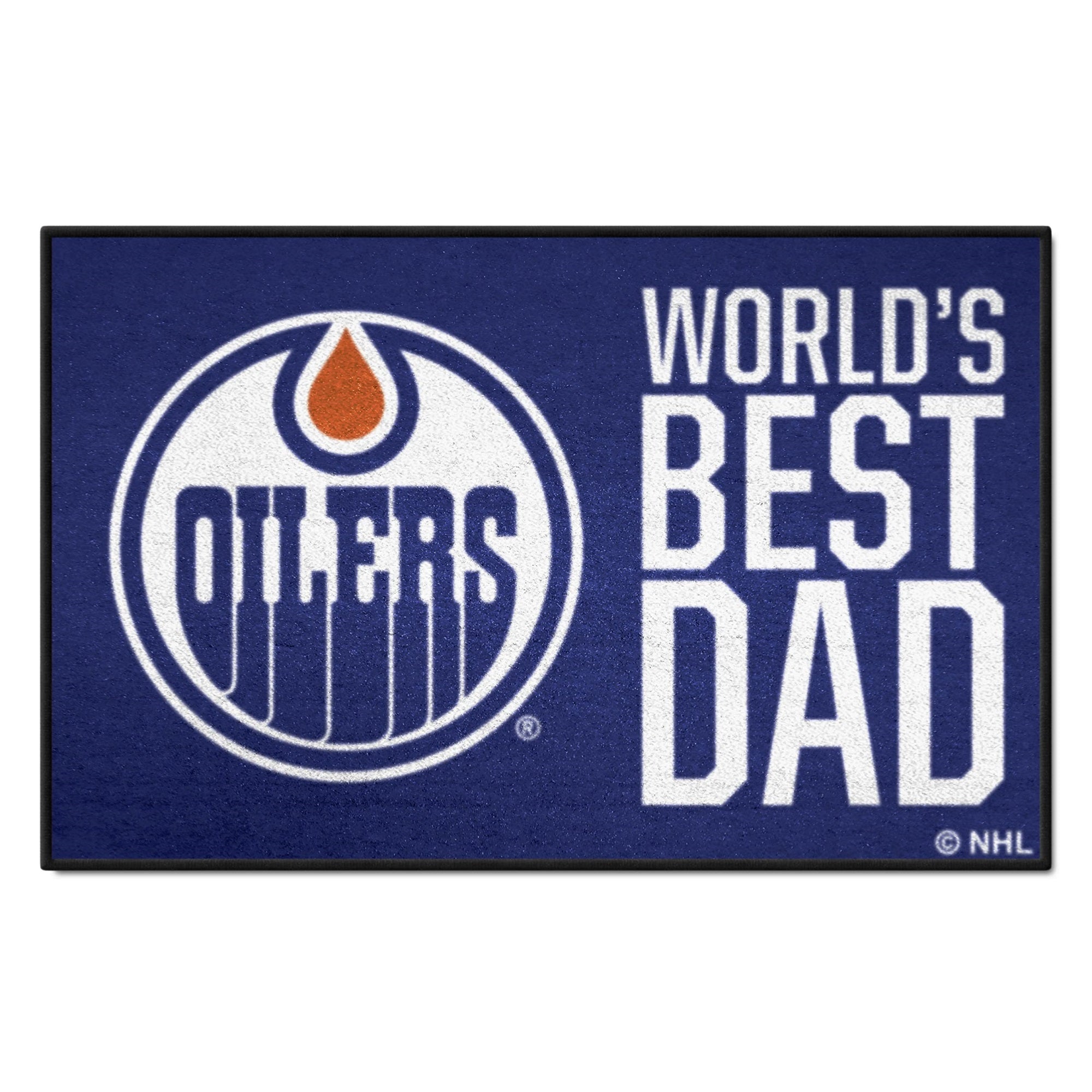 Edmonton Oilers Starter Mat Accent Rug - 19In. X 30In. World'S Best Dad Starter Mat