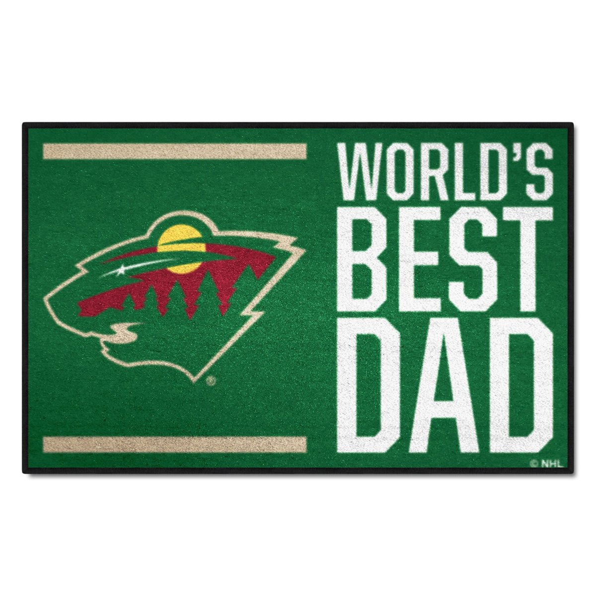 Minnesota Wild Starter Mat Accent Rug - 19In. X 30In. World'S Best Dad Starter Mat