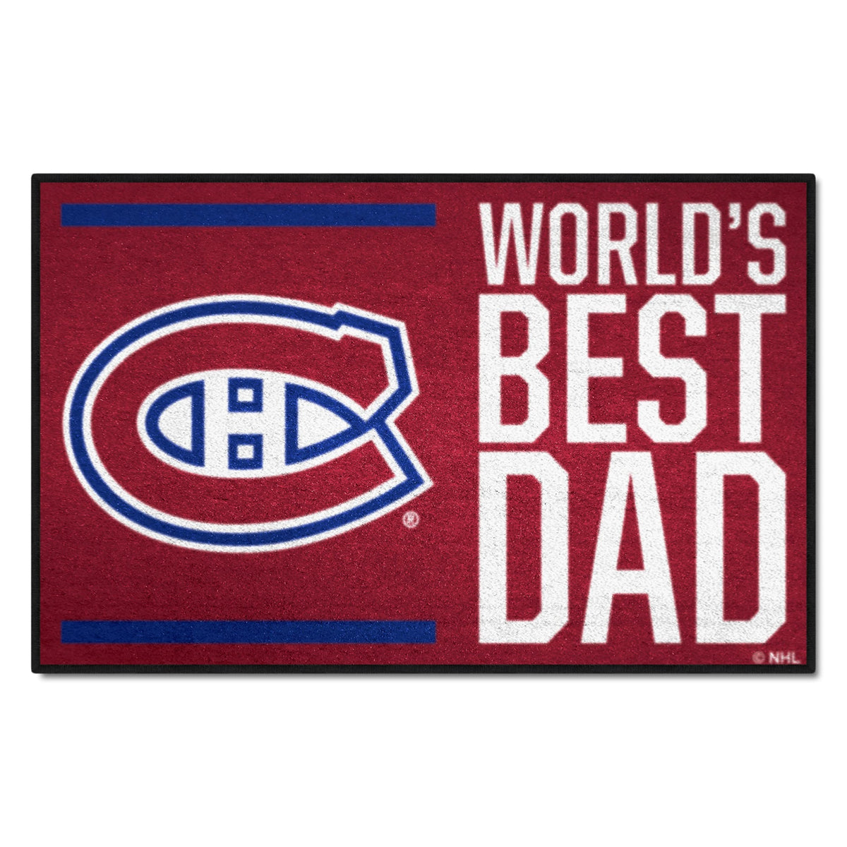 Montreal Canadiens Starter Mat Accent Rug - 19In. X 30In. World'S Best Dad Starter Mat