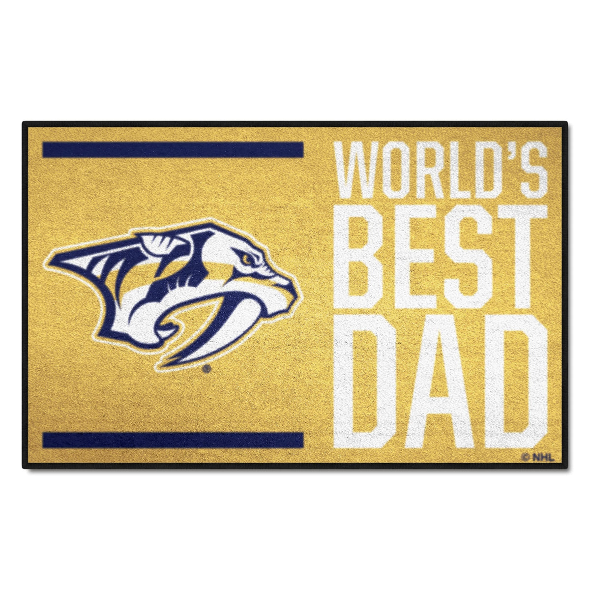 Nashville Predators Starter Mat Accent Rug - 19In. X 30In. World'S Best Dad Starter Mat