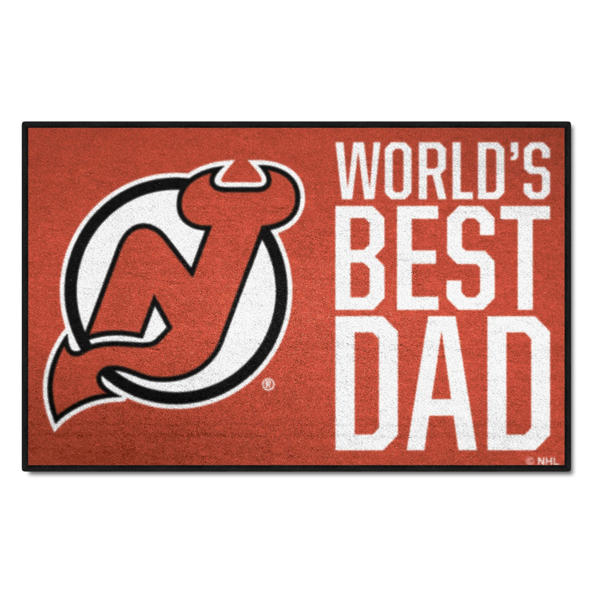 New Jersey Devils Starter Mat Accent Rug - 19In. X 30In. World'S Best Dad Starter Mat