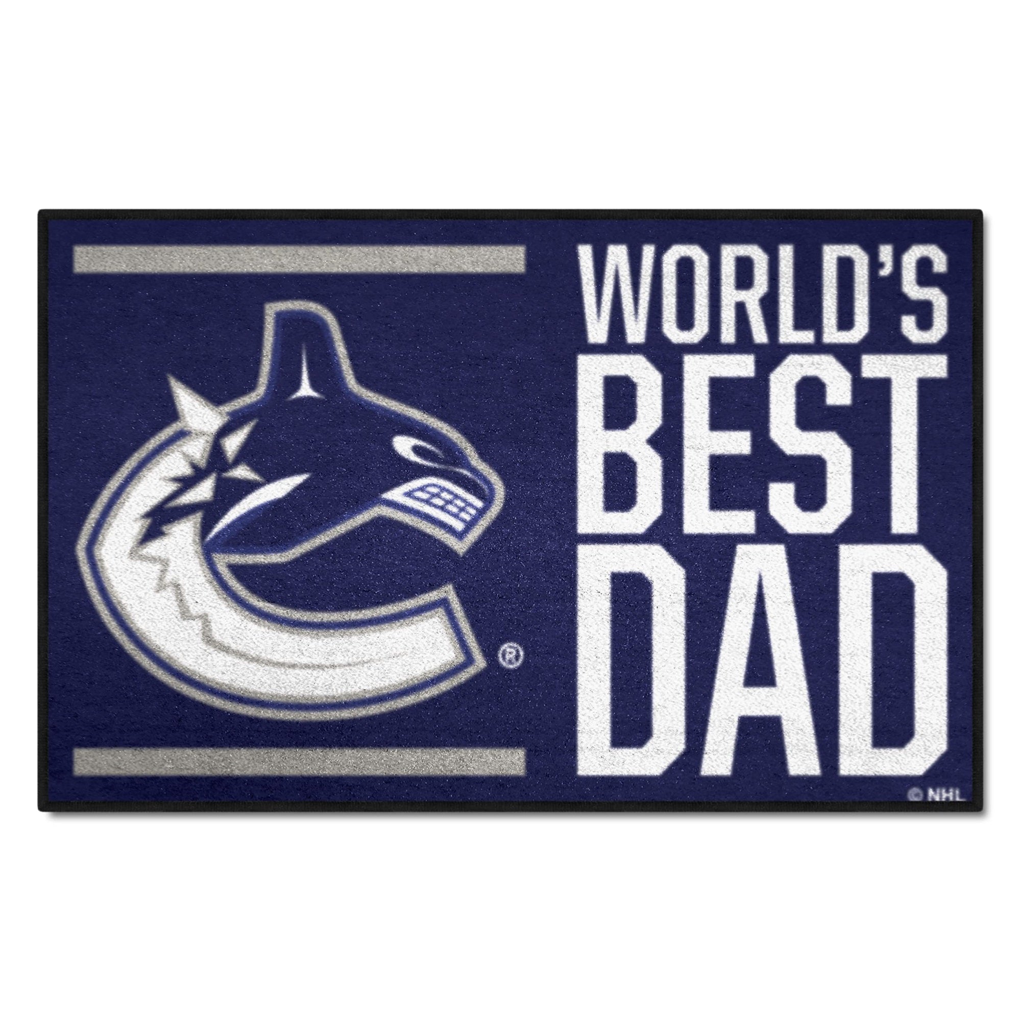 Vancouver Canucks Starter Mat Accent Rug - 19In. X 30In. World'S Best Dad Starter Mat