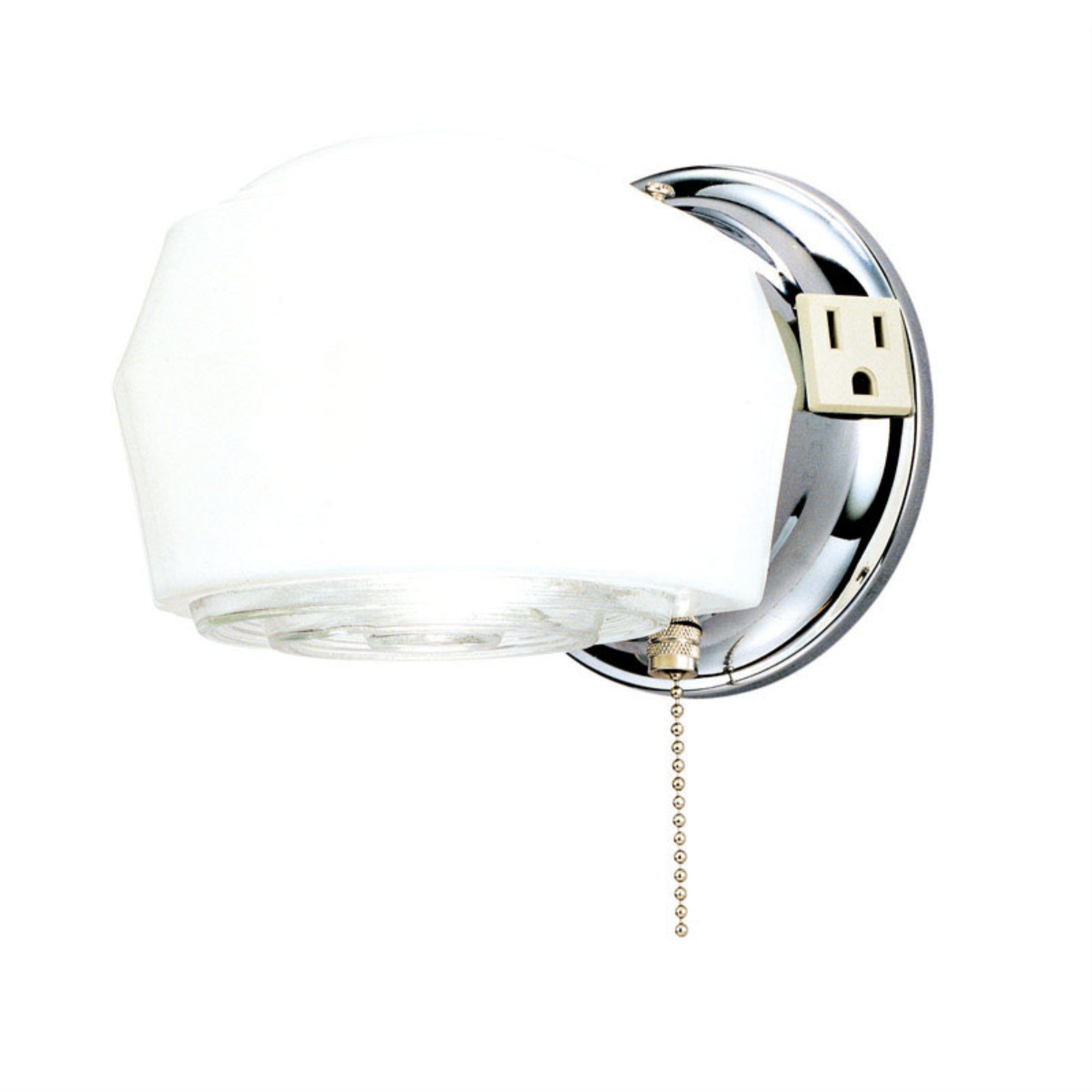 Fixt Sconce 1L Wht/Chrm (Pack Of 1)