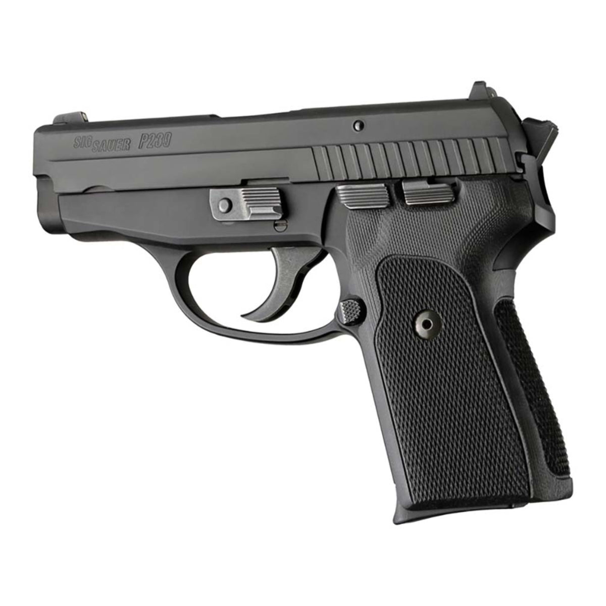Hogue Sig Sauer P239 Da Sa Checkered G10 Solid Black