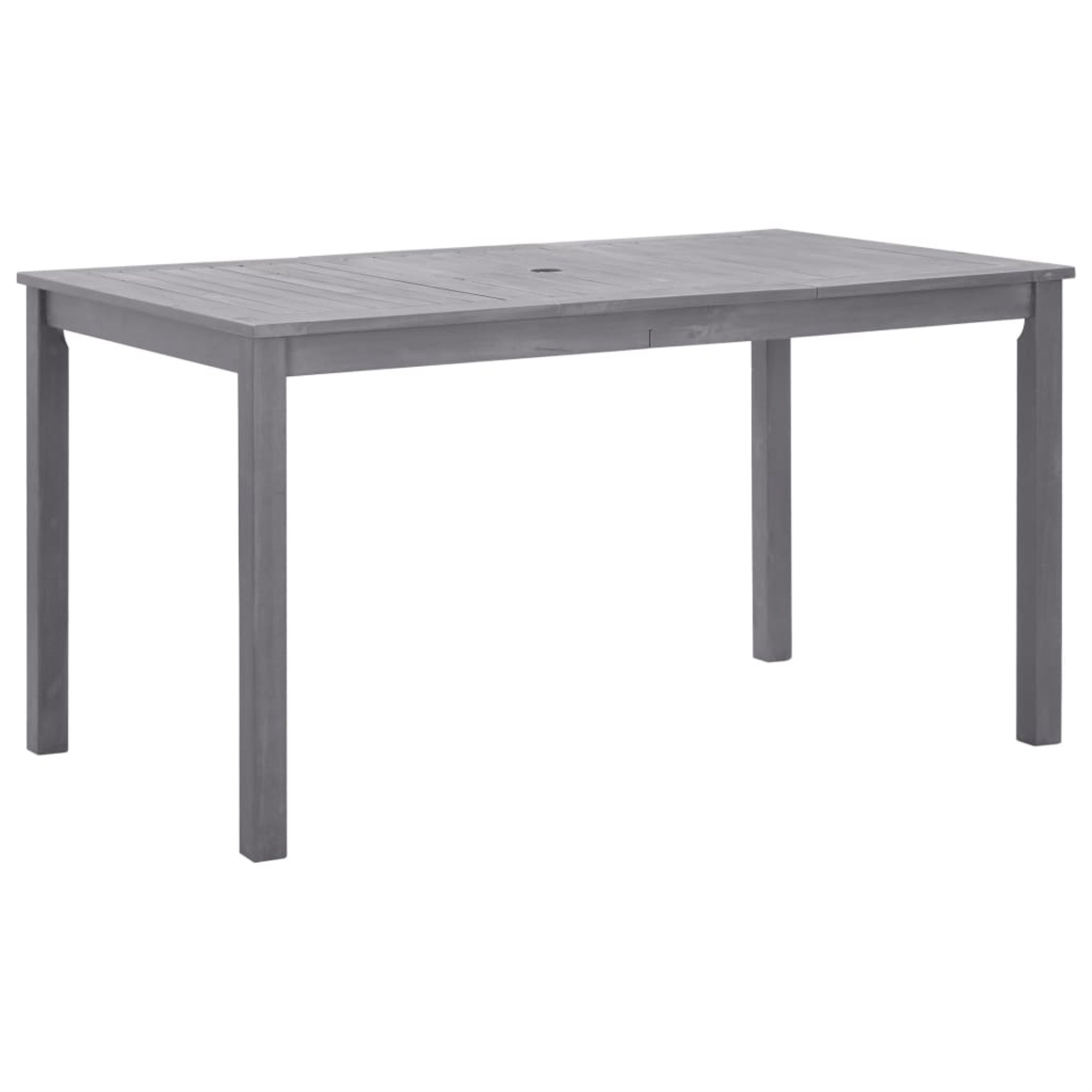 Vidaxl Garden Table Gray Wash 55.1'X31.5'X29.1' Solid Acacia Wood