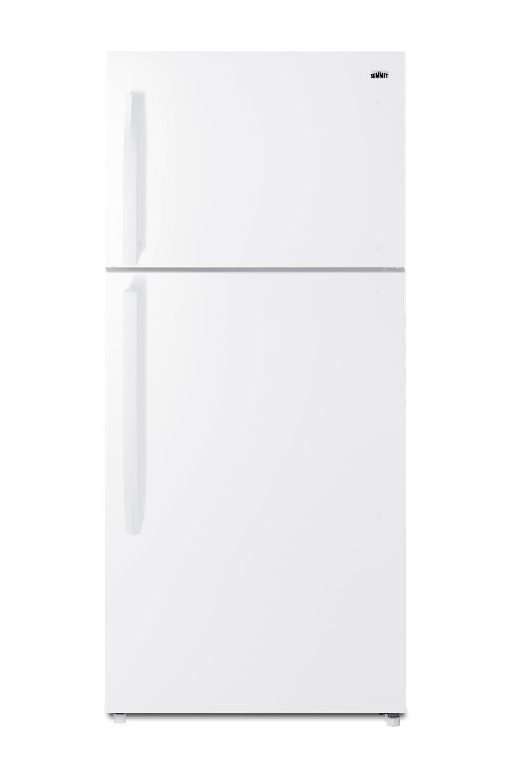 Full-size top mount refrigerator-freezer in white