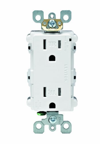 Leviton 5-15R Surge Receptacle Tr White