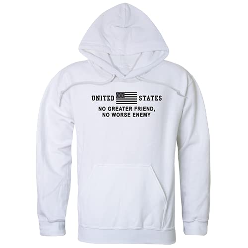 Graphic Pullover, No Greater, White, S