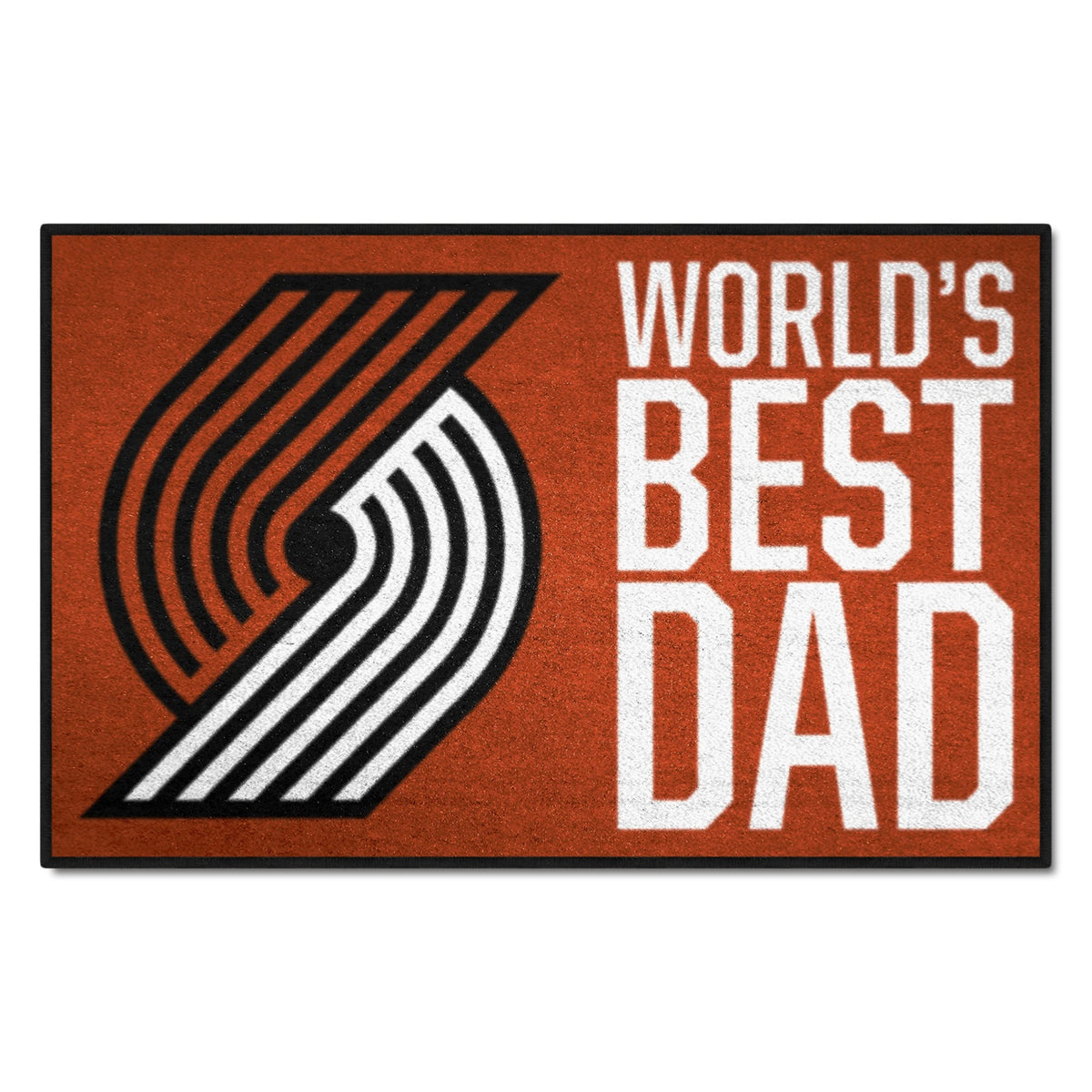 Portland Trail Blazers Starter Mat Accent Rug - 19In. X 30In. World'S Best Dad Starter Mat