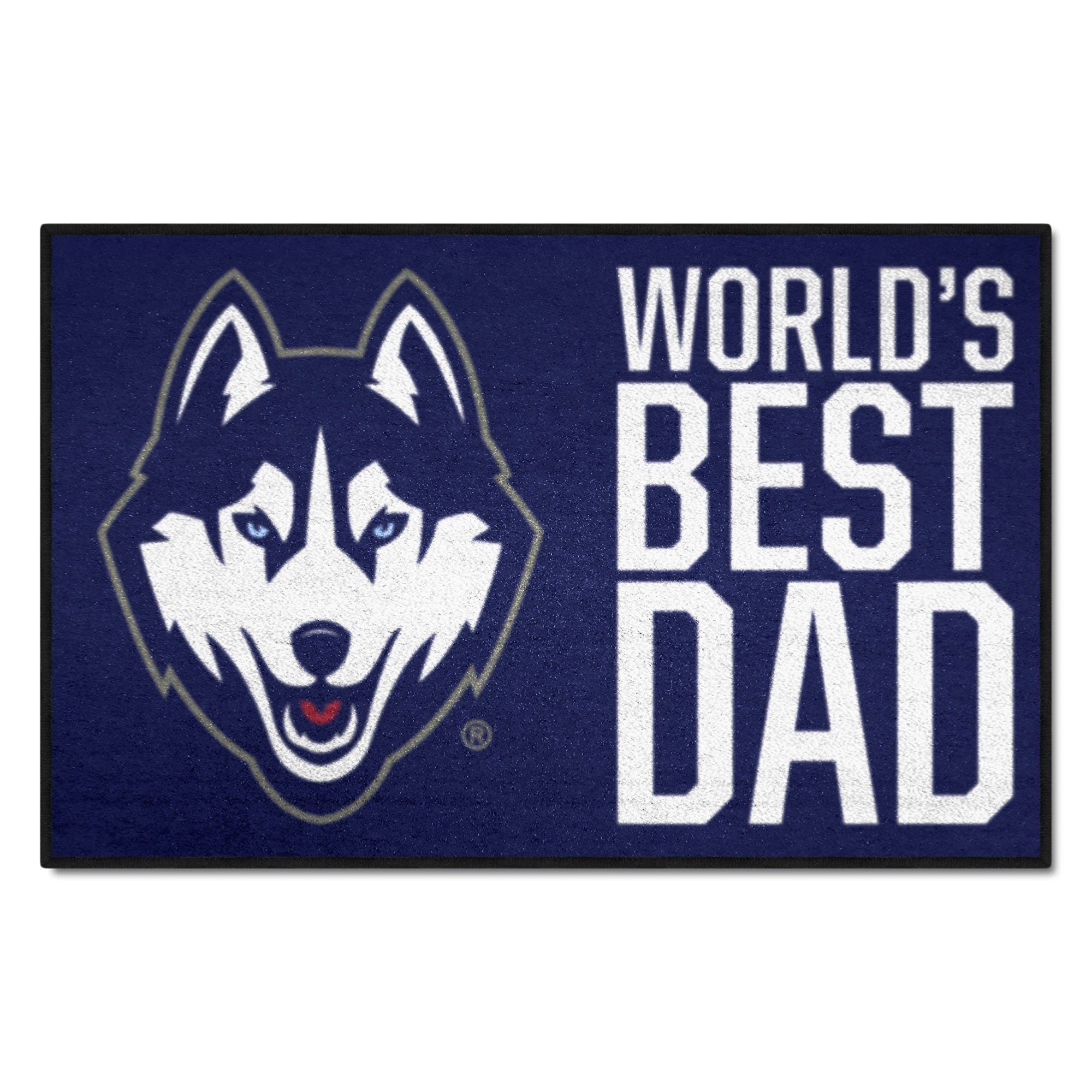 Uconn Huskies Starter Mat Accent Rug - 19In. X 30In. World'S Best Dad Starter Mat