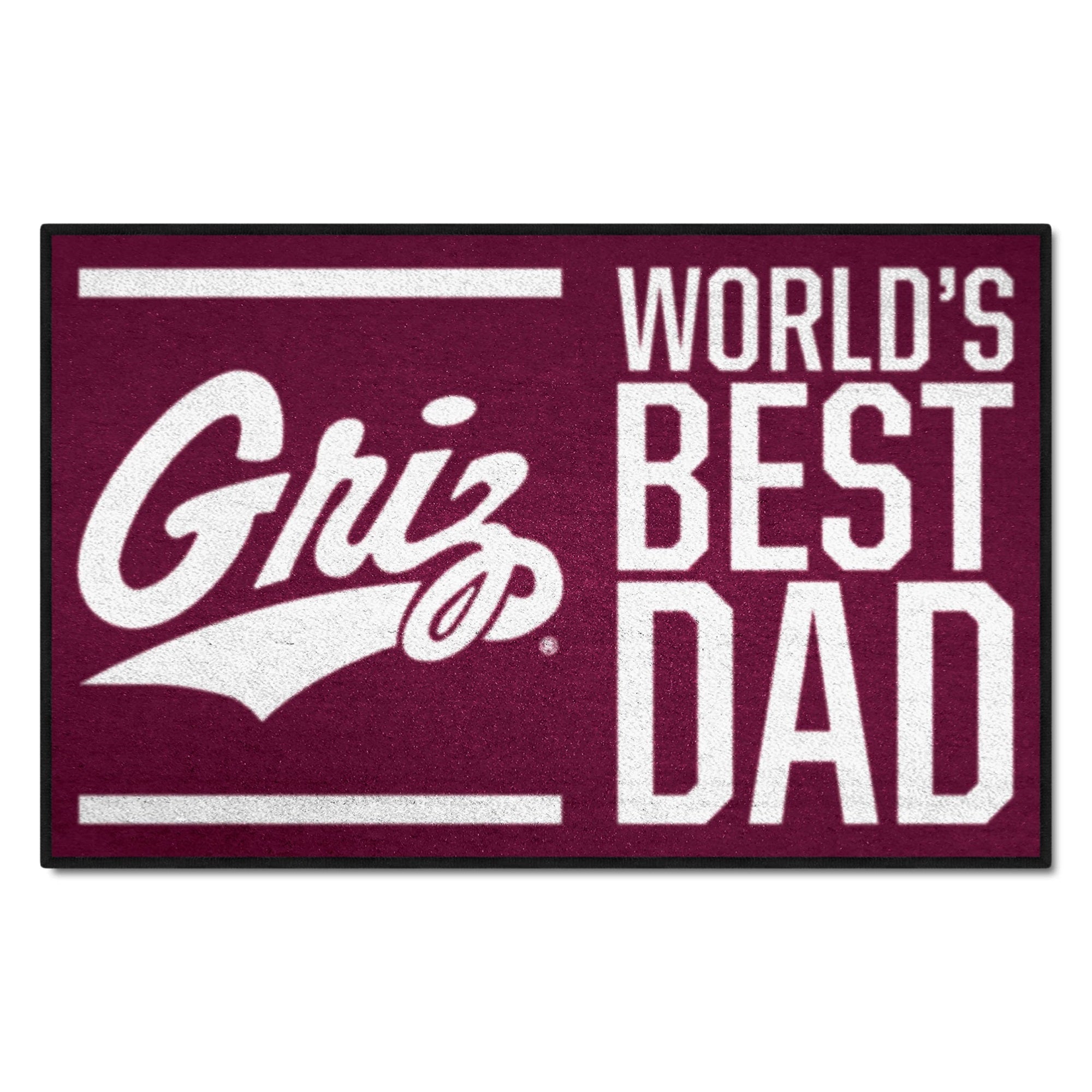Montana Grizzlies Starter Mat Accent Rug - 19In. X 30In. World'S Best Dad Starter Mat