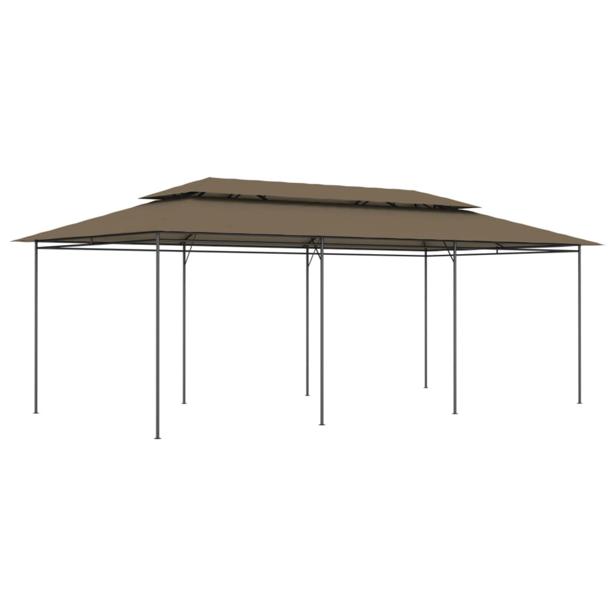 Vidaxl Gazebo 236.2'X117.3'X106.3' Taupe 180 G/M?