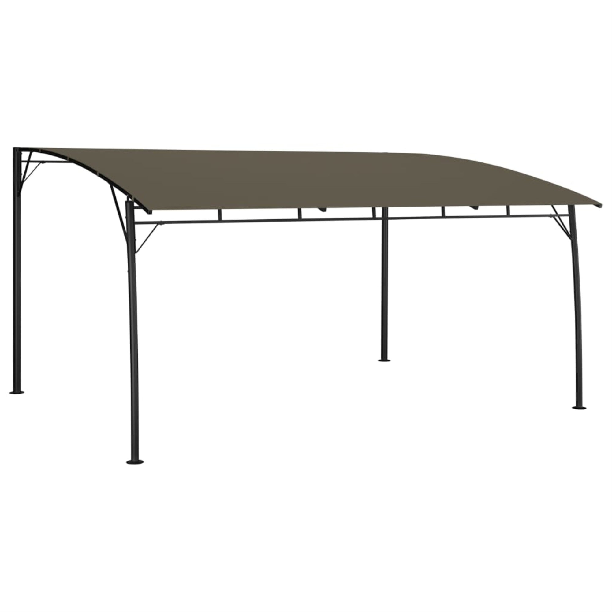 vidaXL Garden Sunshade Awning 13.1'x9.8'x7.4' Taupe