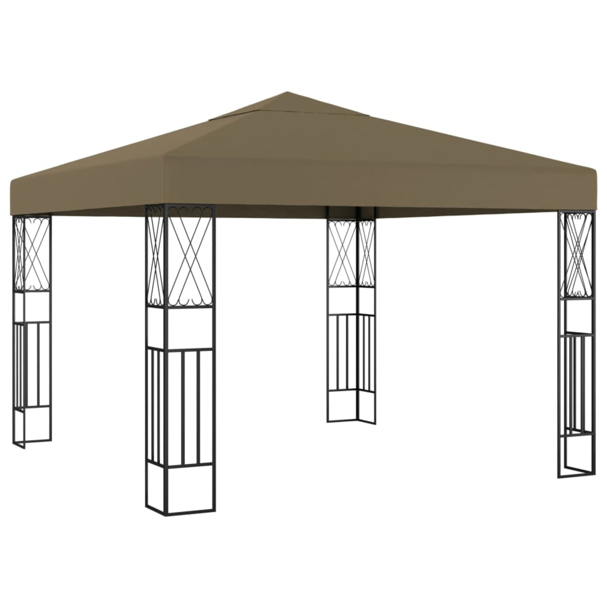 Vidaxl Gazebo 118.1'X118.1' Taupe Fabric