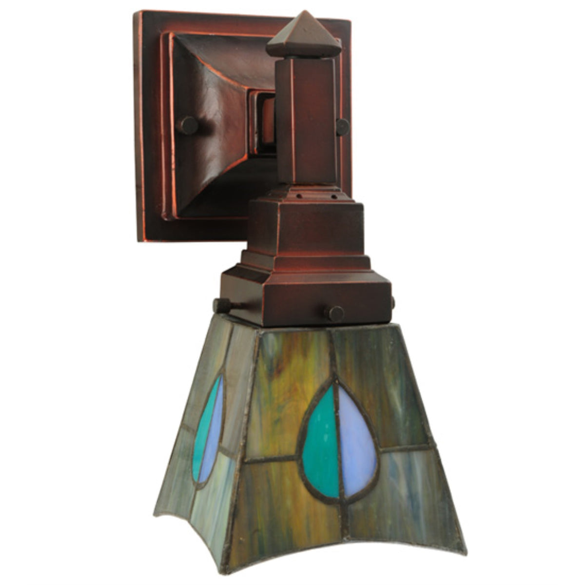 5'W Mackintosh Leaf Wall Sconce
